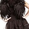 Adults Black Feather Angel Wings Costume Dark Gothic Outfit Accessory